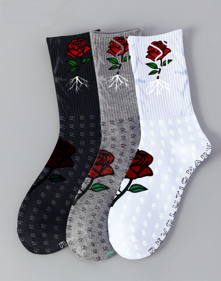 SC Triplet Roses Socks