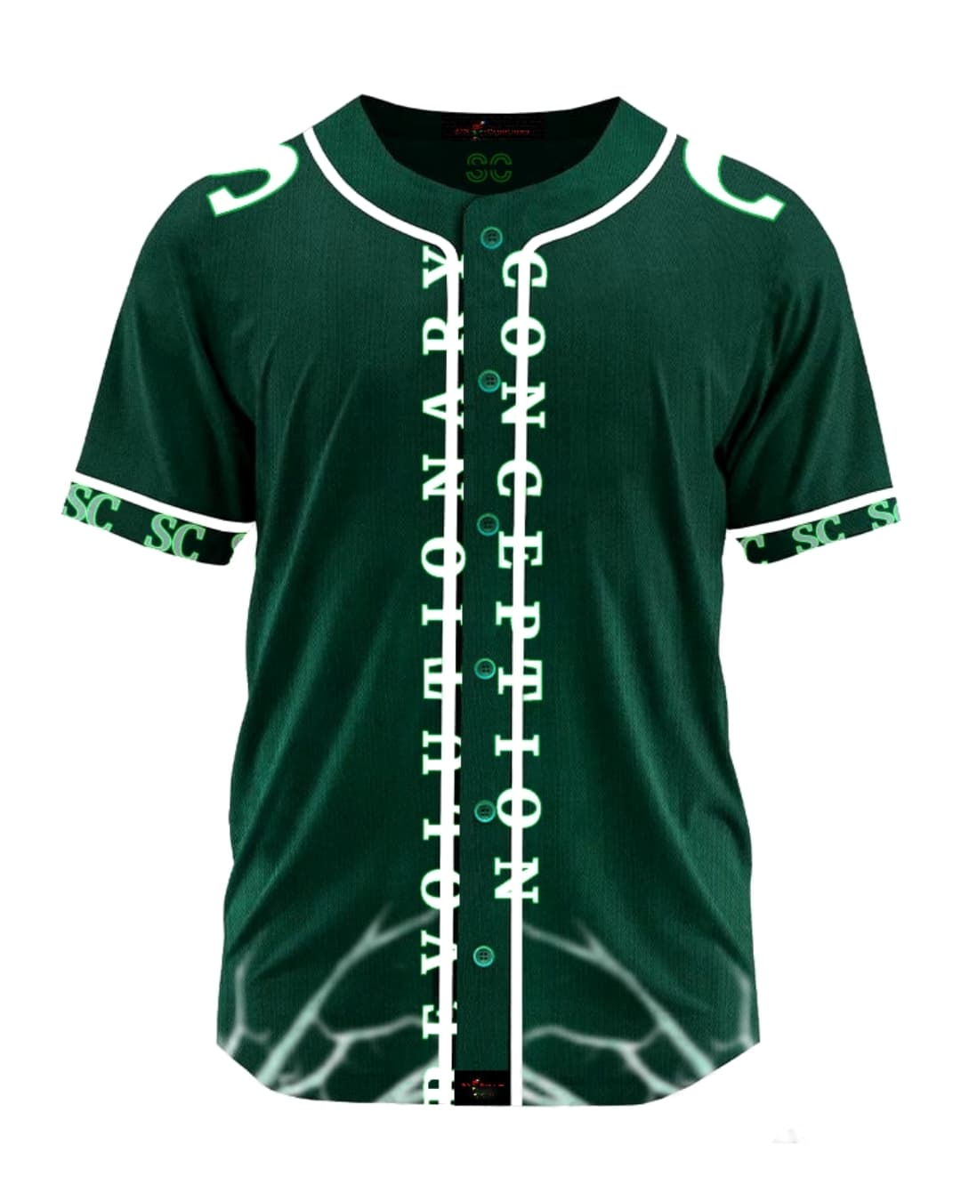 SC Green RC Baseball Jersey