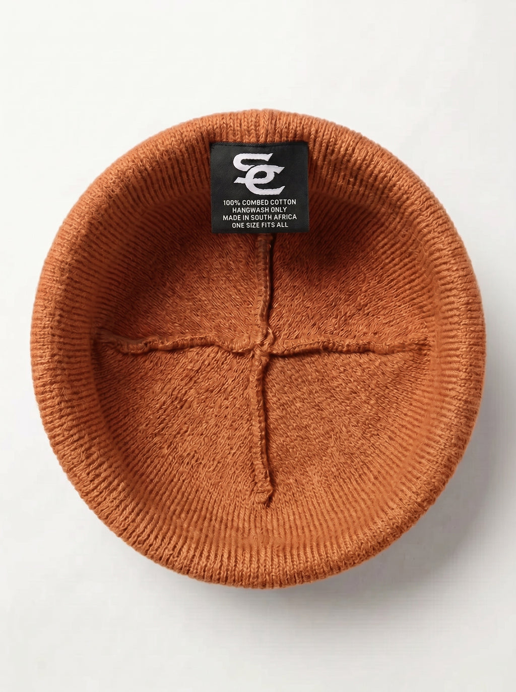SC Brown Monogram Beanie