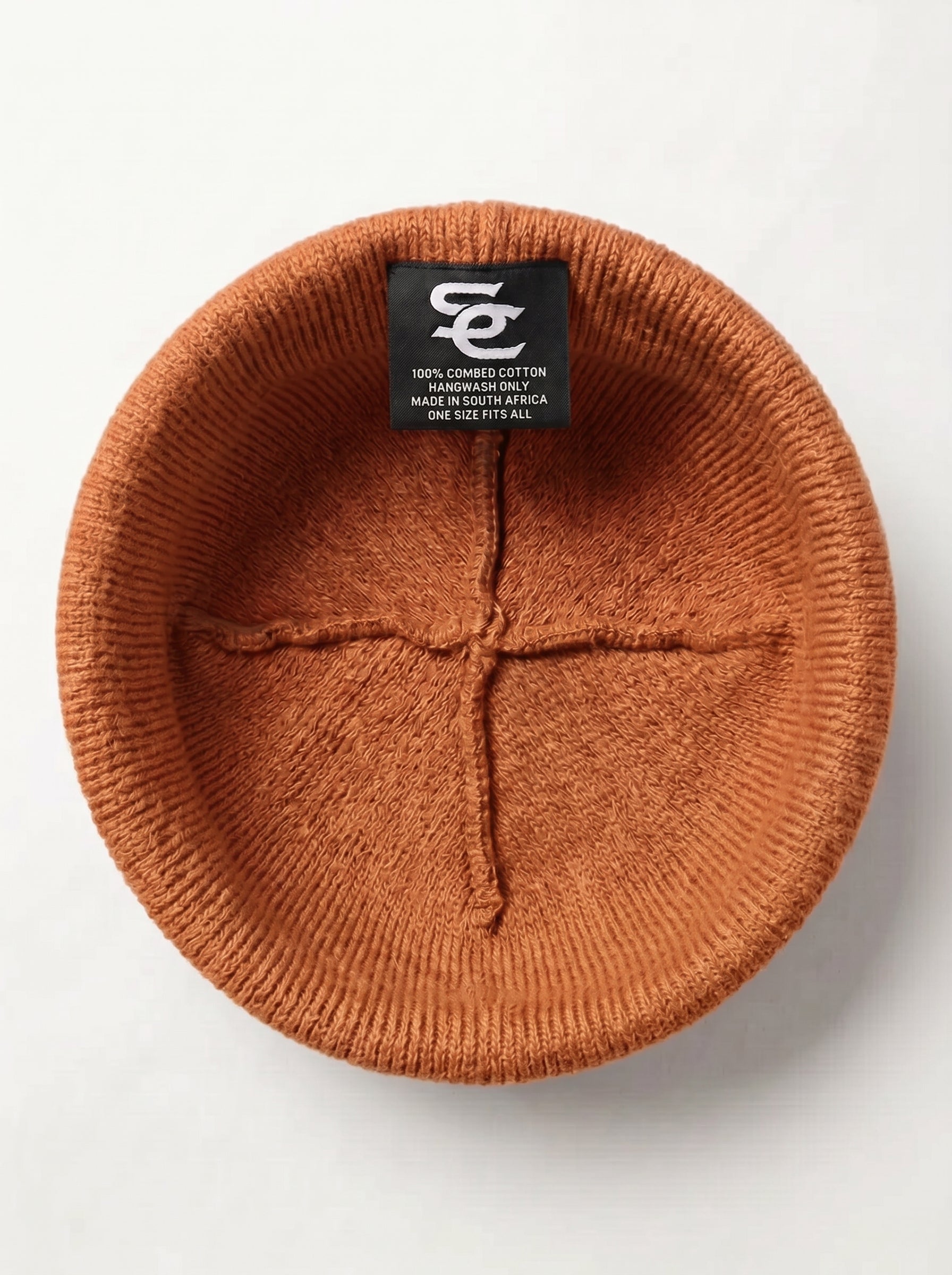 SC Brown Monogram Beanie