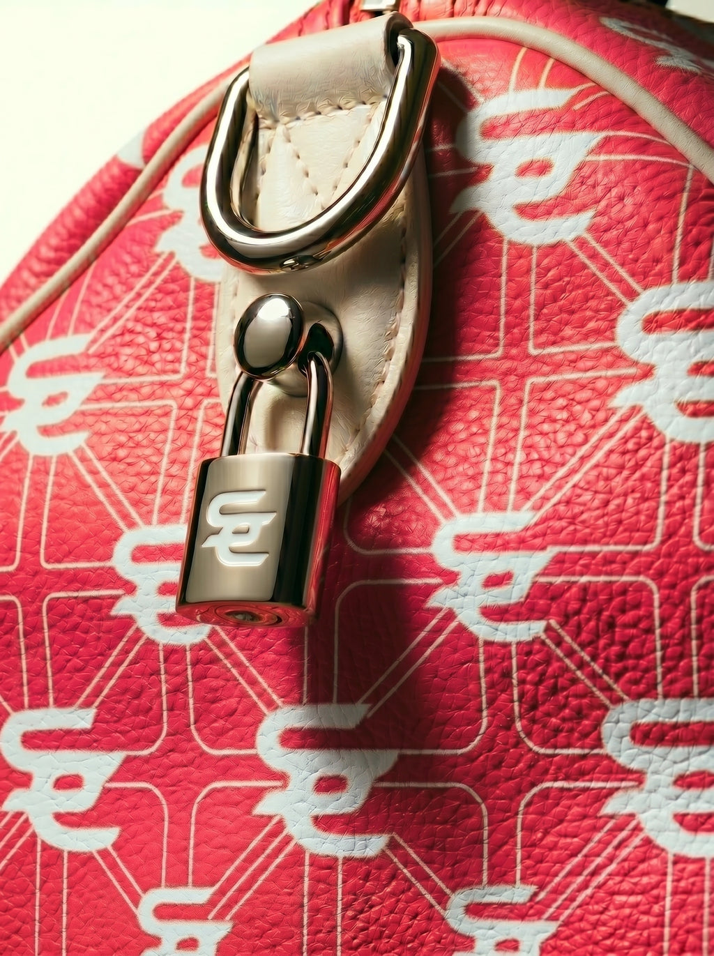 SC Pink Monogram Leather Bag