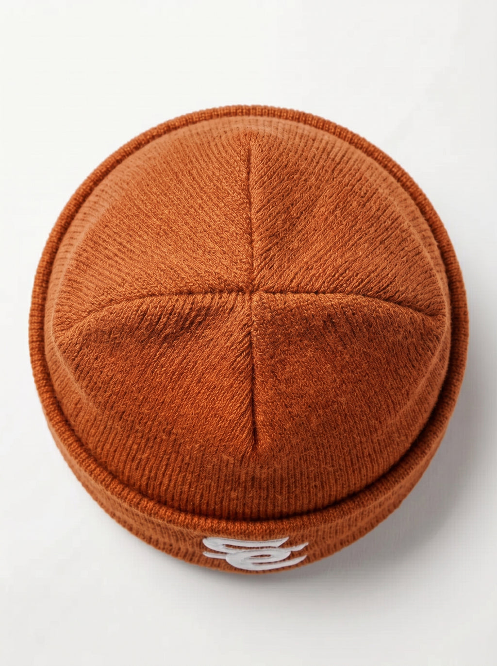 SC Brown Monogram Beanie