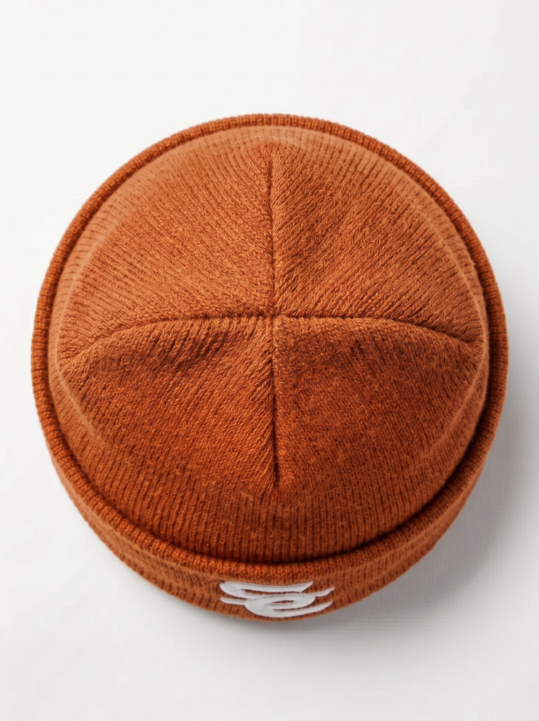 SC Brown Monogram Beanie