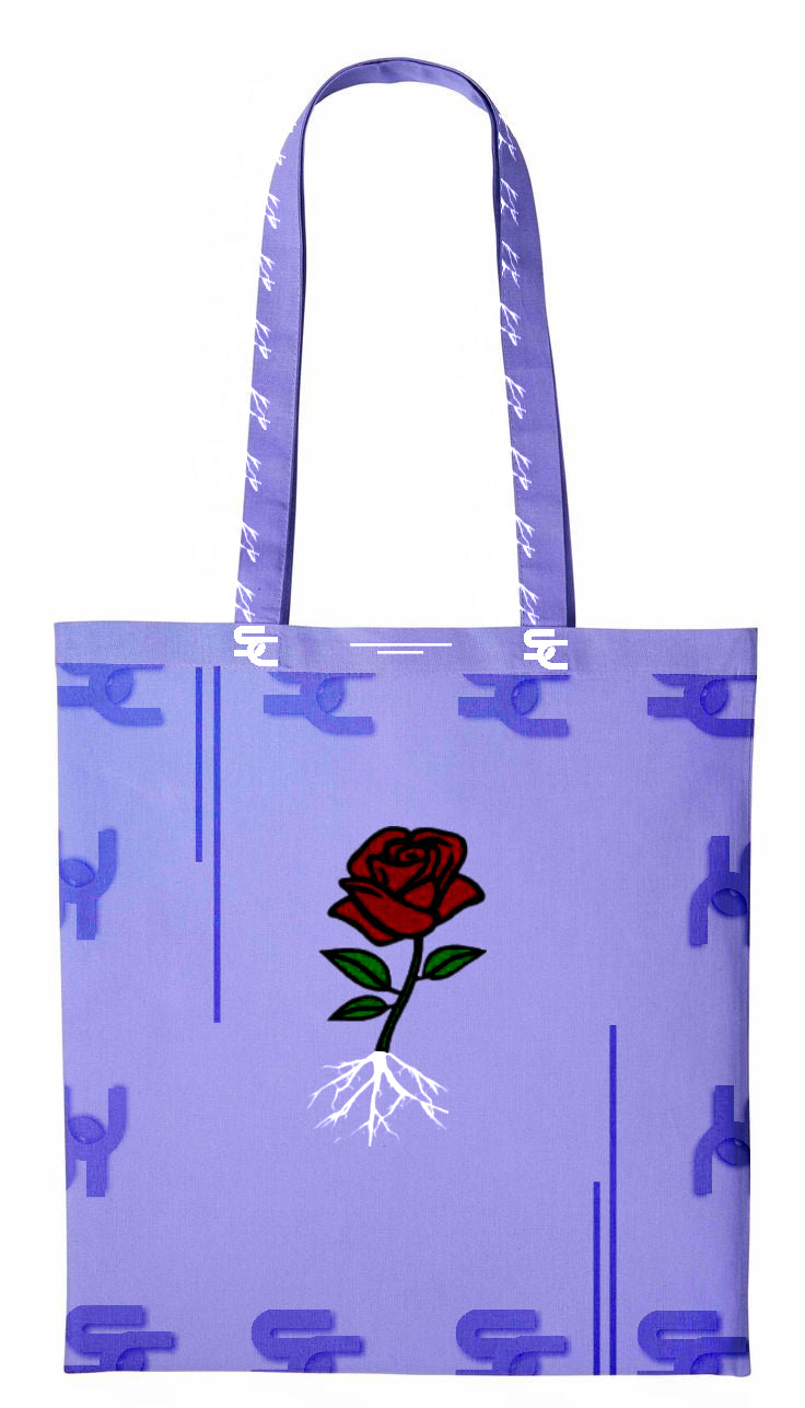 SC Light Purple Monogram Shopping Bag