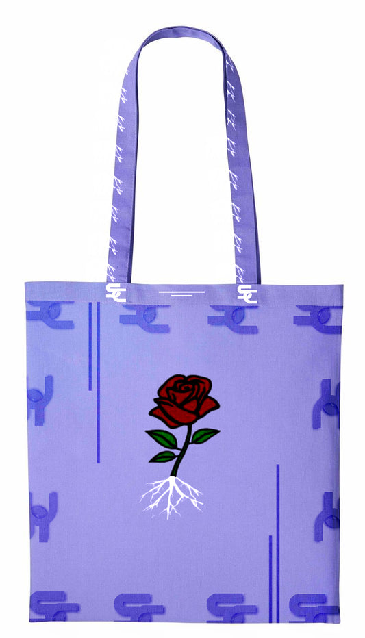 SC Light Purple Monogram Shopping Bag