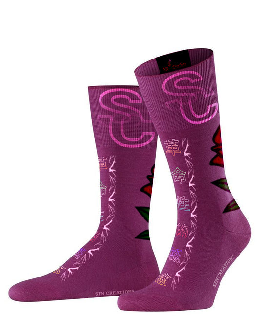 SC Violet Chinese Avana Socks
