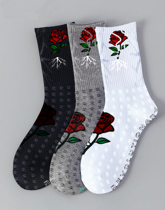 SC Triplet Roses Socks