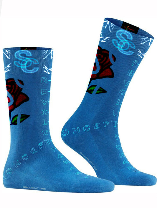 SC Blue Striking Socks