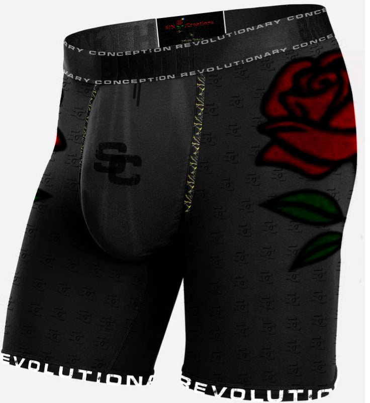 SC Black Vint Rose Boxer