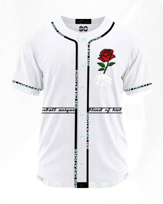 SC White Baseball Jersey