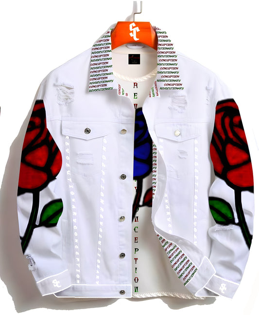 SC Azarra White Denim Jacket
