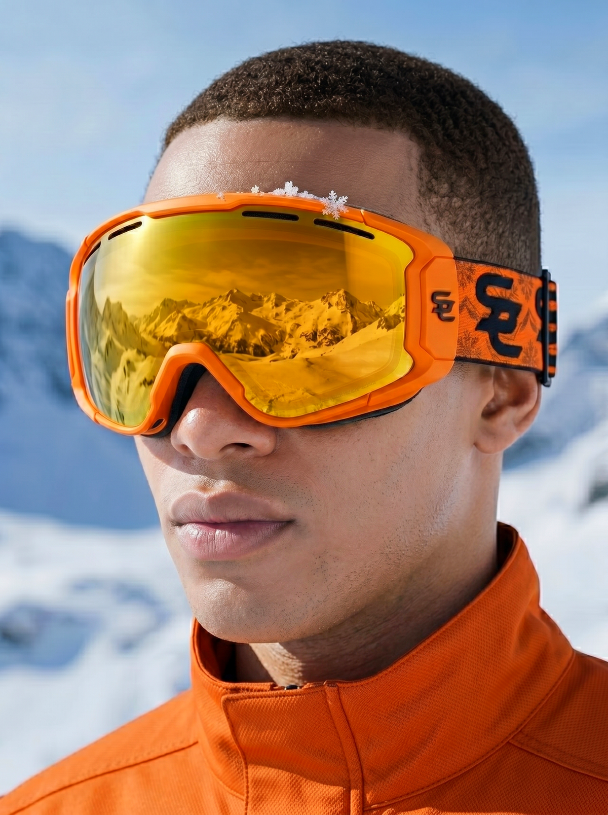 SC Orange Mono Snow Goggles
