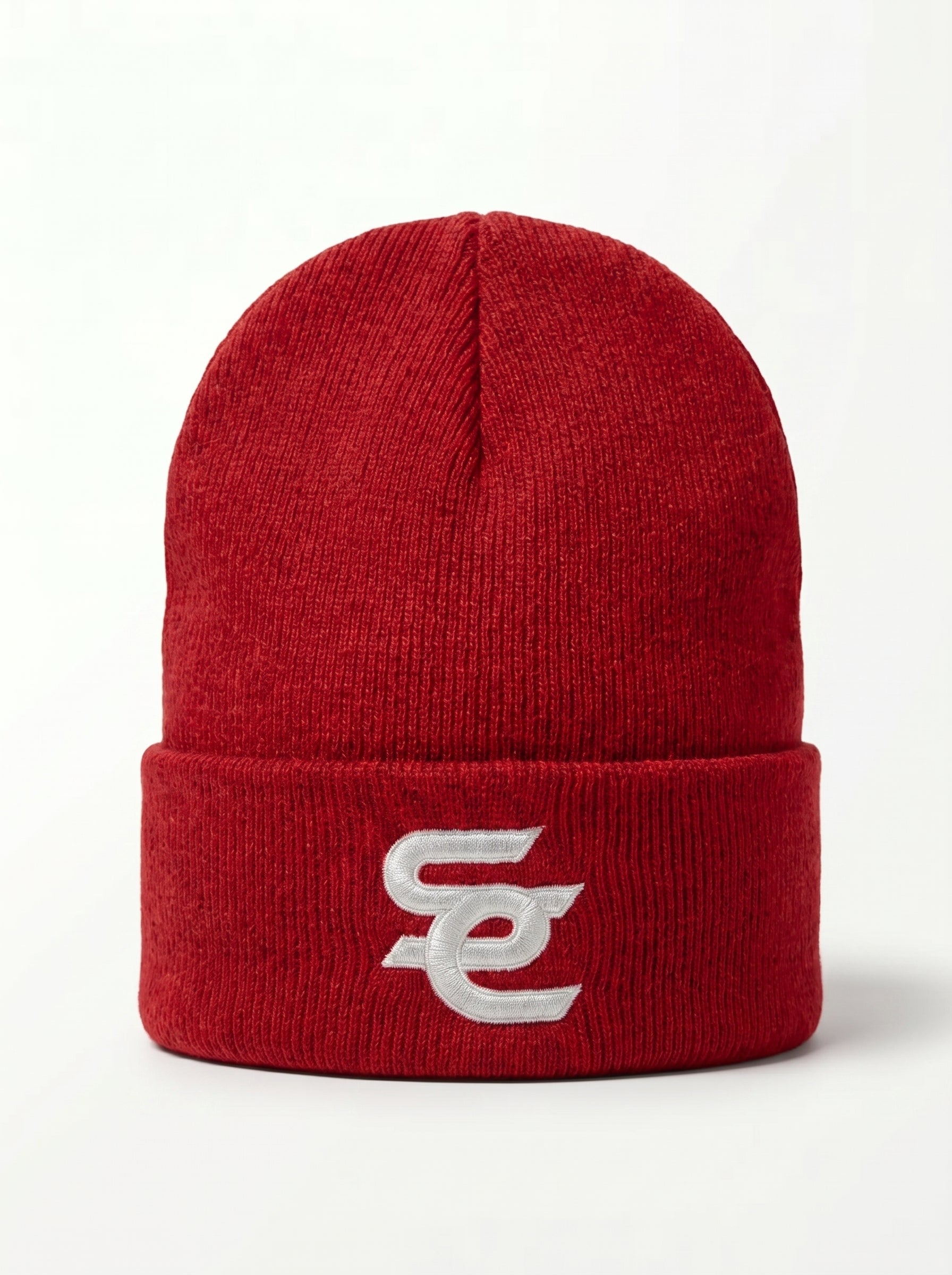 SC Red Monogram Beanie