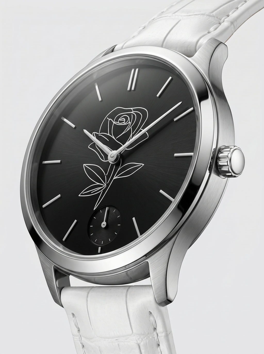 Fetish White Rose Watch