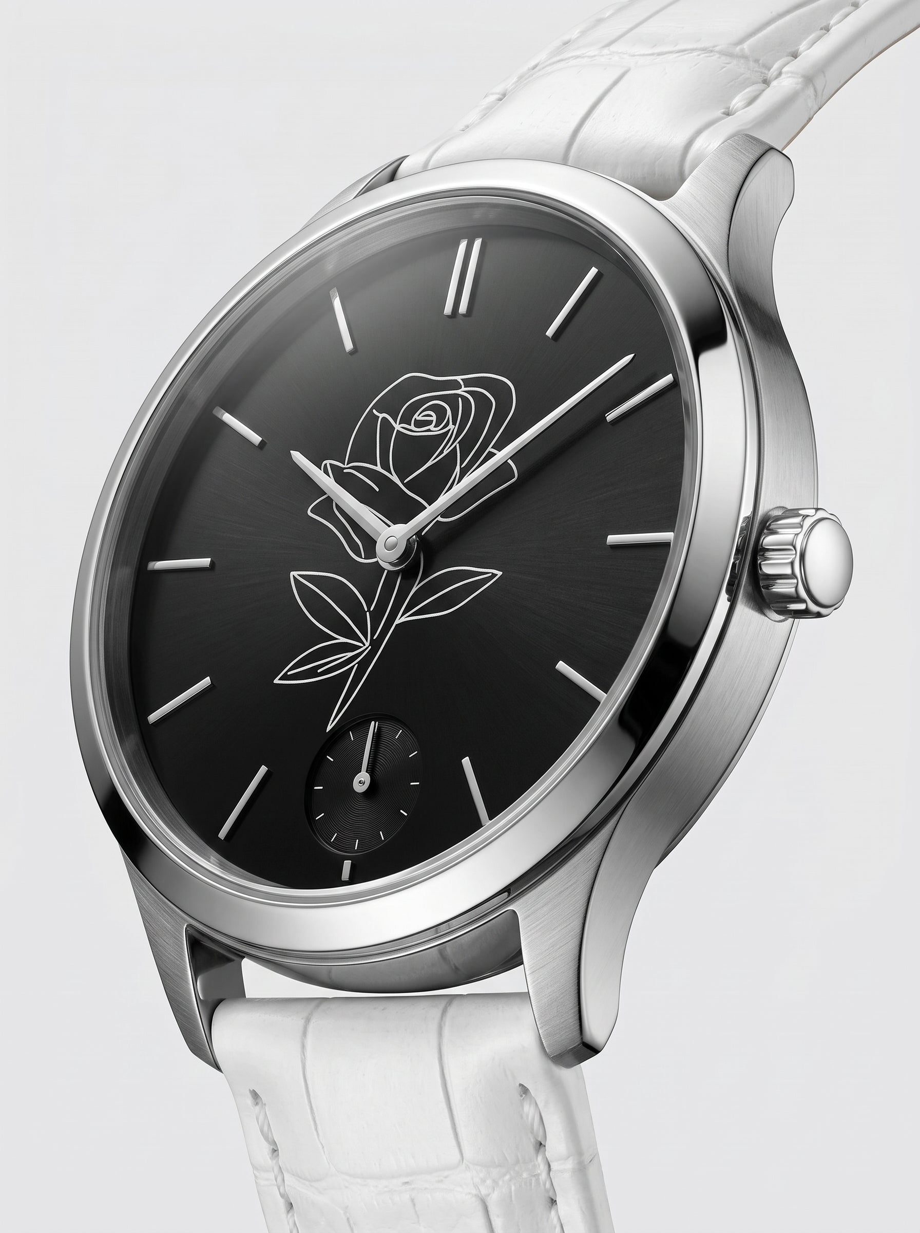 Fetish White Rose Watch
