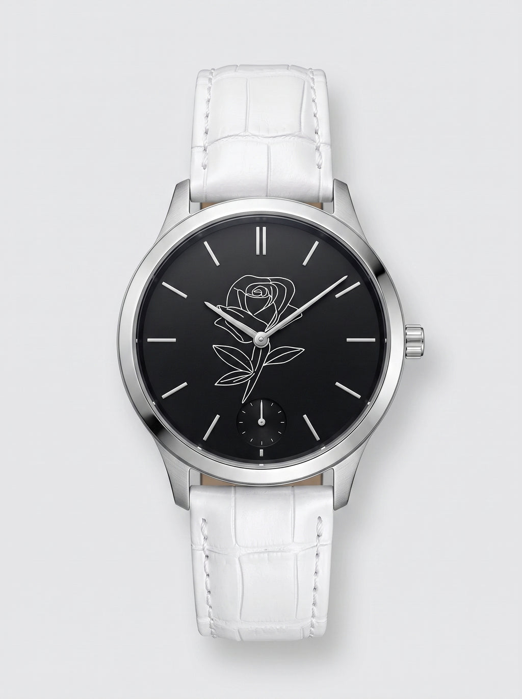 Fetish White Rose Watch