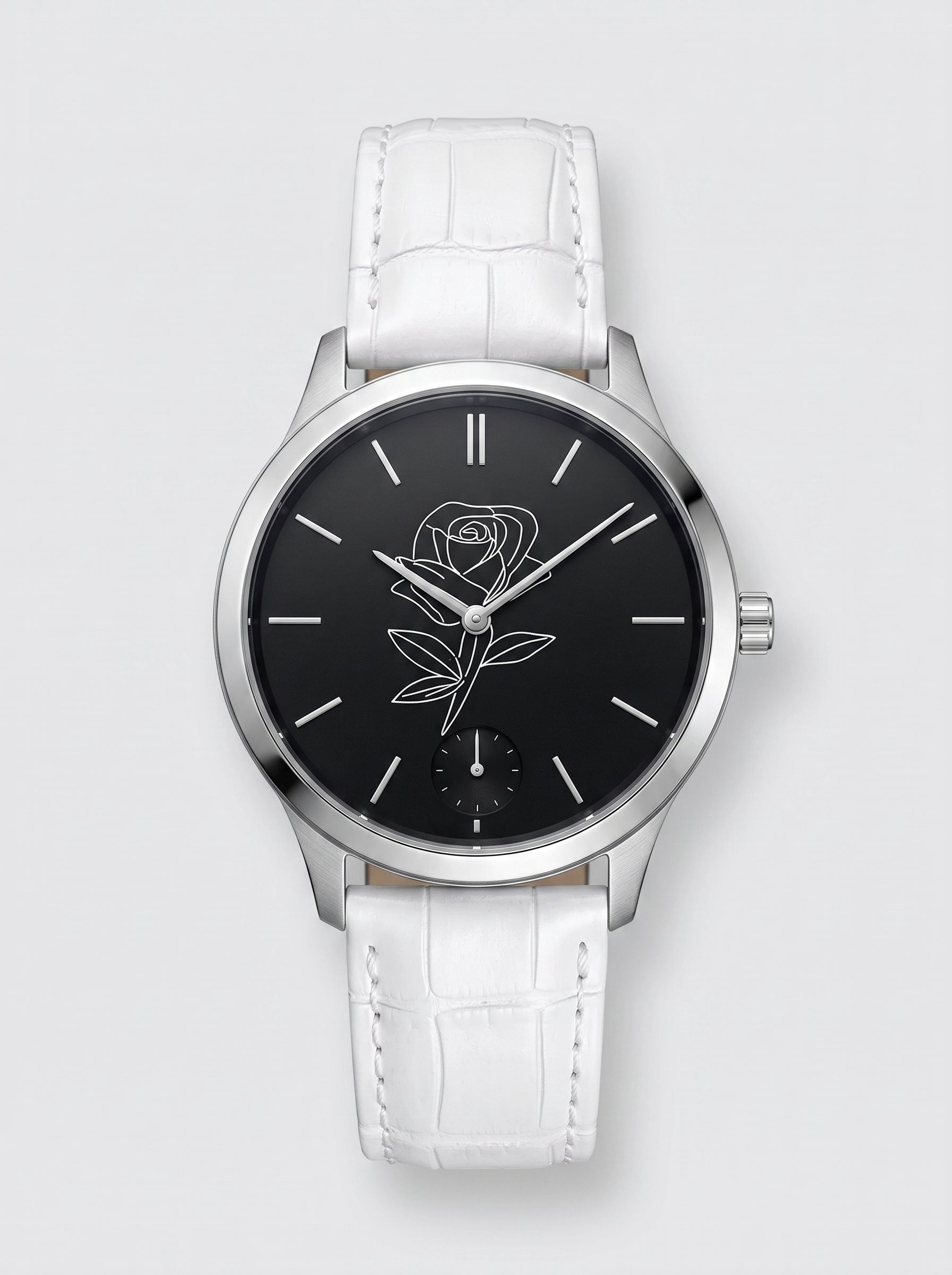Fetish White Rose Watch