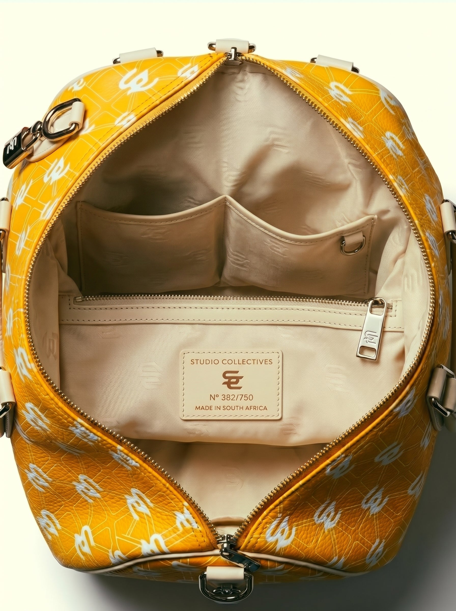SC Yellow Monogram Travel Bag